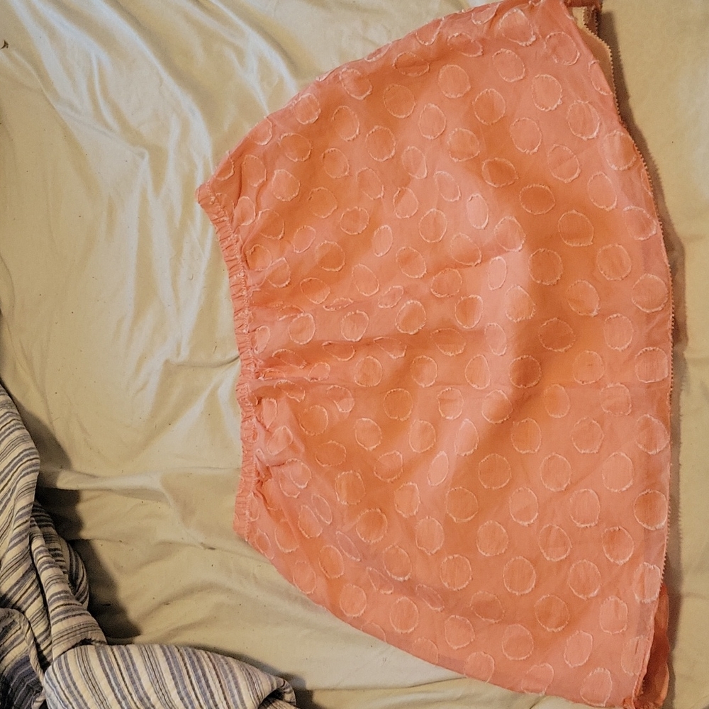 J Crew peach polka dot skirt - Picture 2 of 5